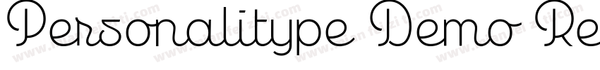 Personalitype Demo Regular Regular字体转换